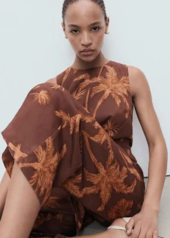 Dame MANGO Lyocell jumpsuit with cut-out and k