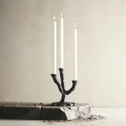 Lysestage Ava - Antik Mørk Grå><noscript><img width=