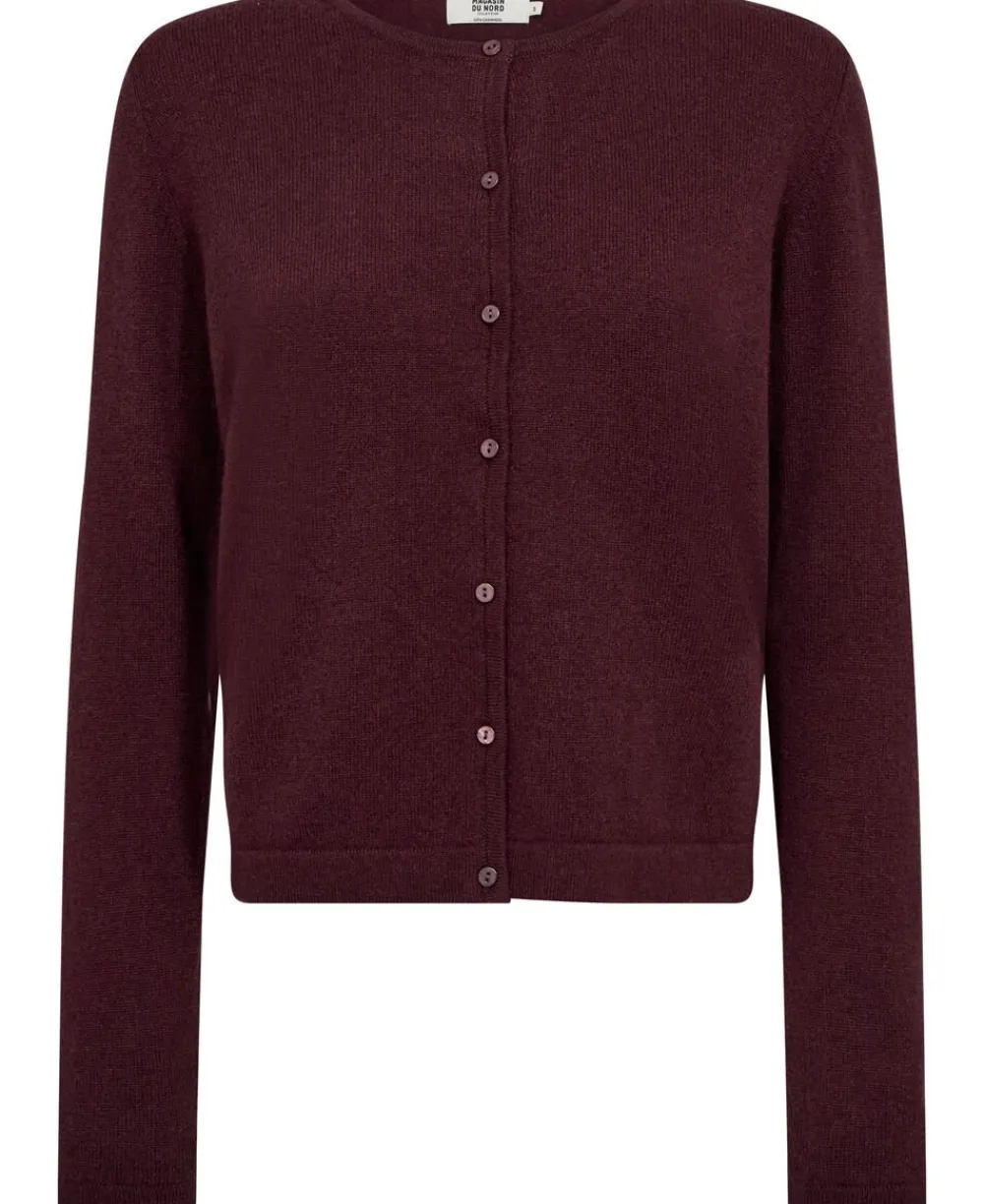 Magasin du Nord Collection Mabel 3 - 100% Cashmere Bordeaux Sale