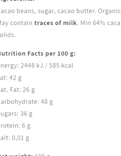 Friis-Holm Madagascar Fast Dried 64 %, økologisk