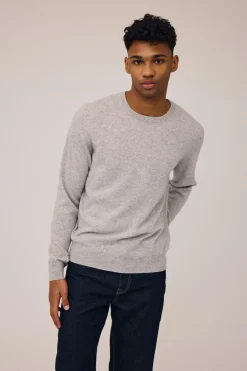 Magasin du Nord Collection Mads 2 - 100% Cashmere Light grey melange Hot