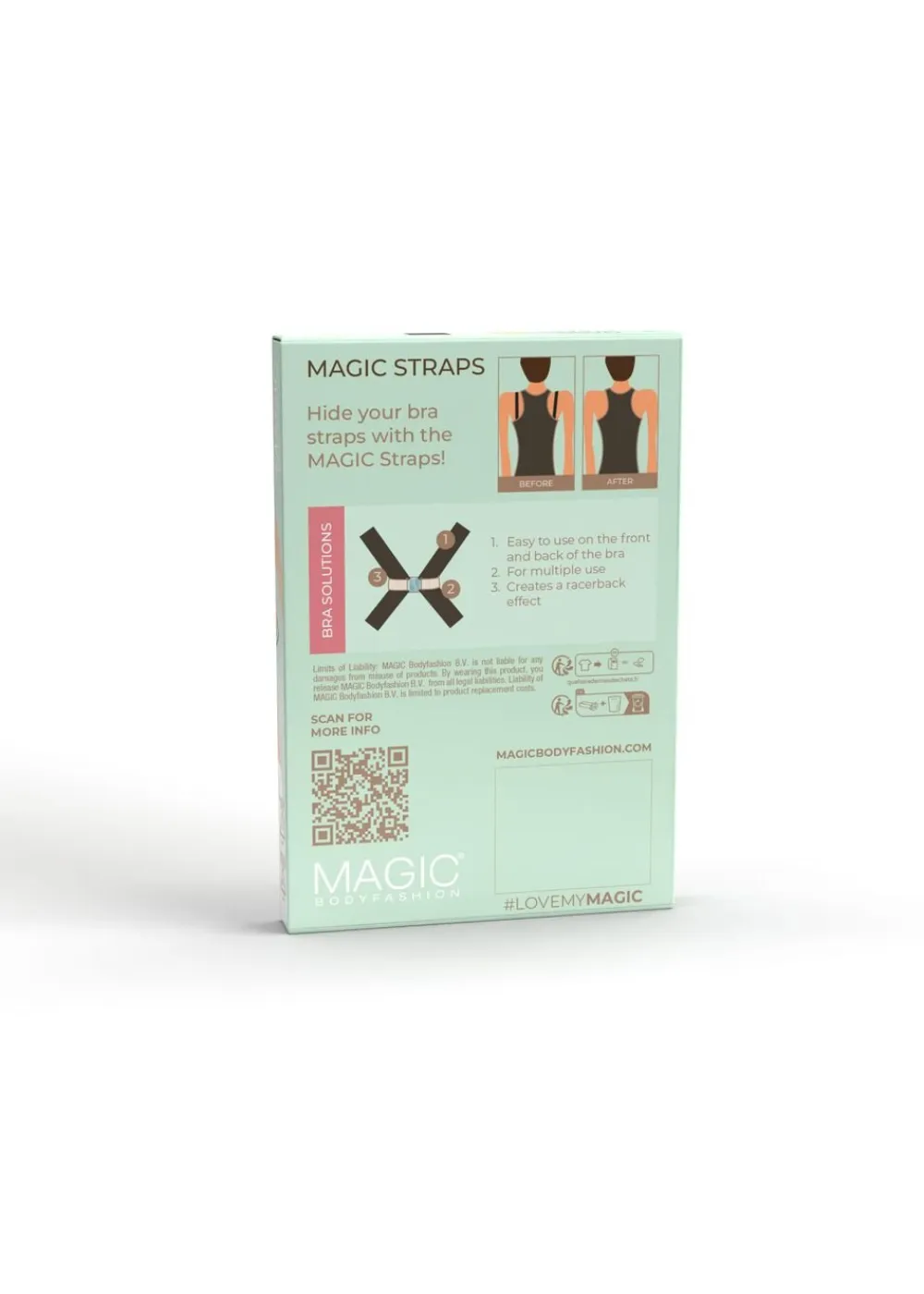 Dame Magic Bodyfashion Magic Straps - white-black-skin - one size