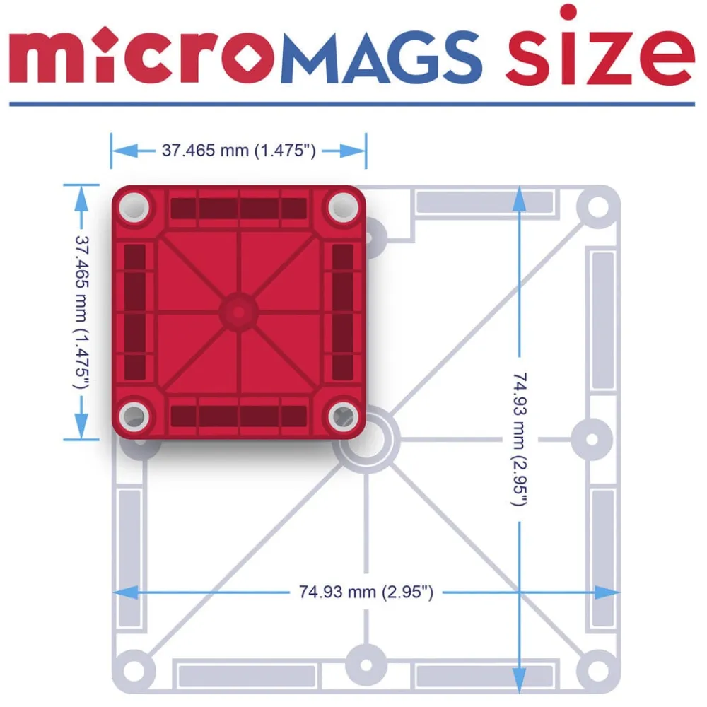 Børn Magna-Tiles microMAGS Tra