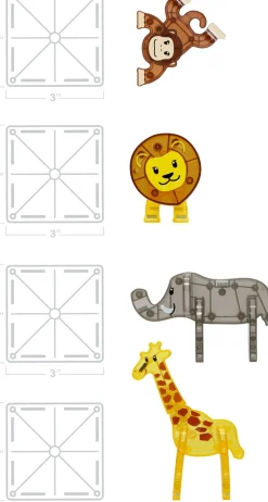 Børn Magna-Tiles Safari. , 25 pcs