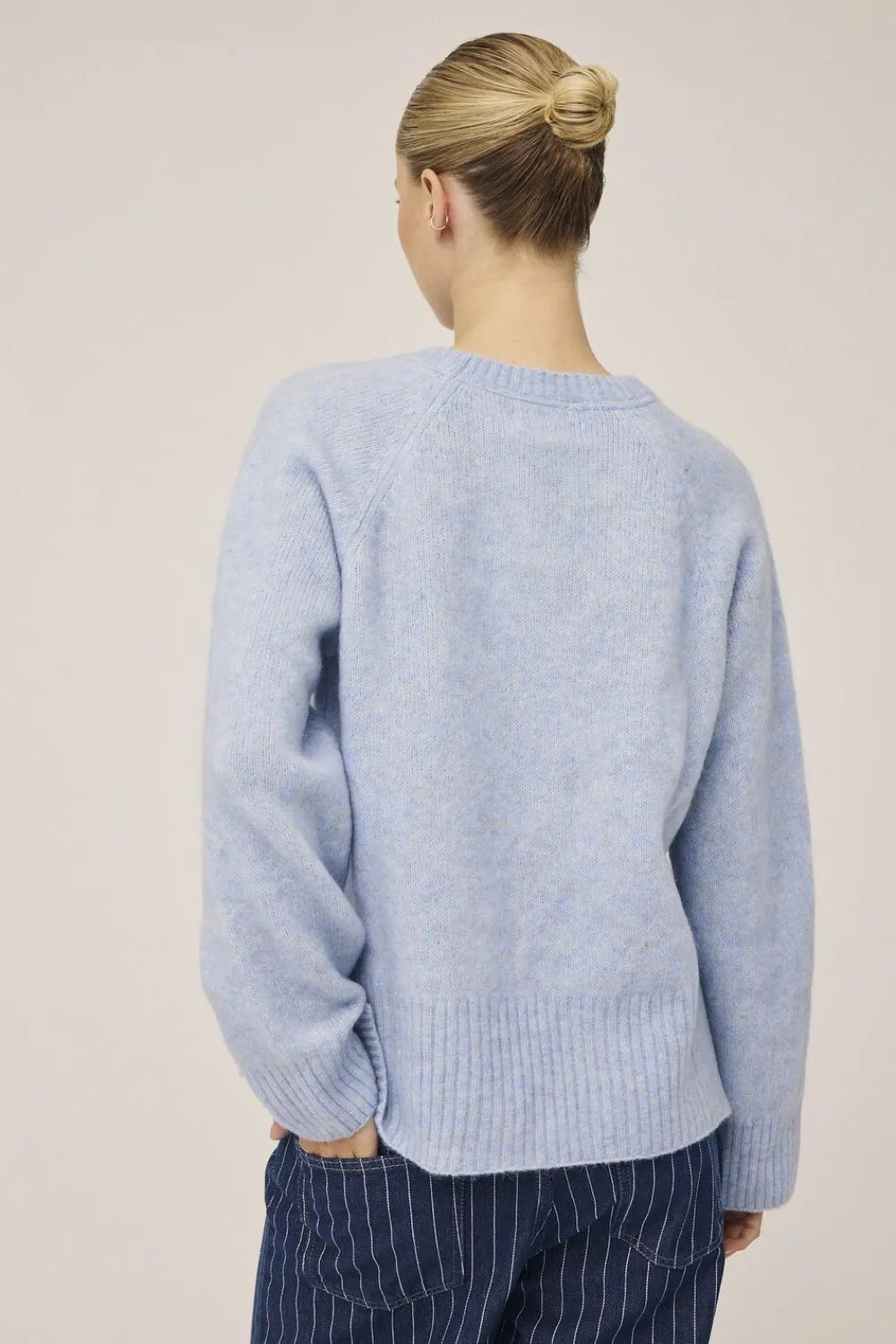 Dame Magasin du Nord Collection Mai 1 Striksweater - Mohairmix - RWS
