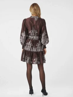 Dame Neo Noir Malfida Paisley Border Dress
