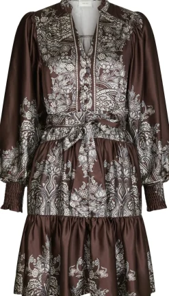 Dame Neo Noir Malfida Paisley Border Dress