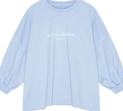 moshi moshi mind mantra sweat Light blue Discount