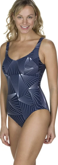 Speedo Marlena Swimsuit Blå Sale