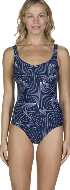 Speedo Marlena Swimsuit Blå Sale