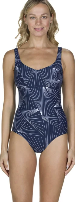 Speedo Marlena Swimsuit Blå Sale