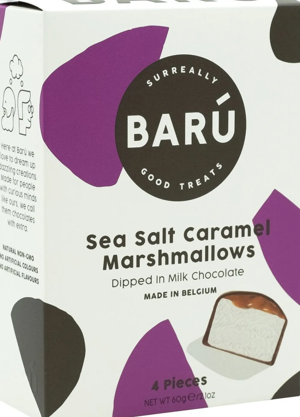 Marshmallows Milk Choc Sea Salt Caramel 60g>Barú Hot