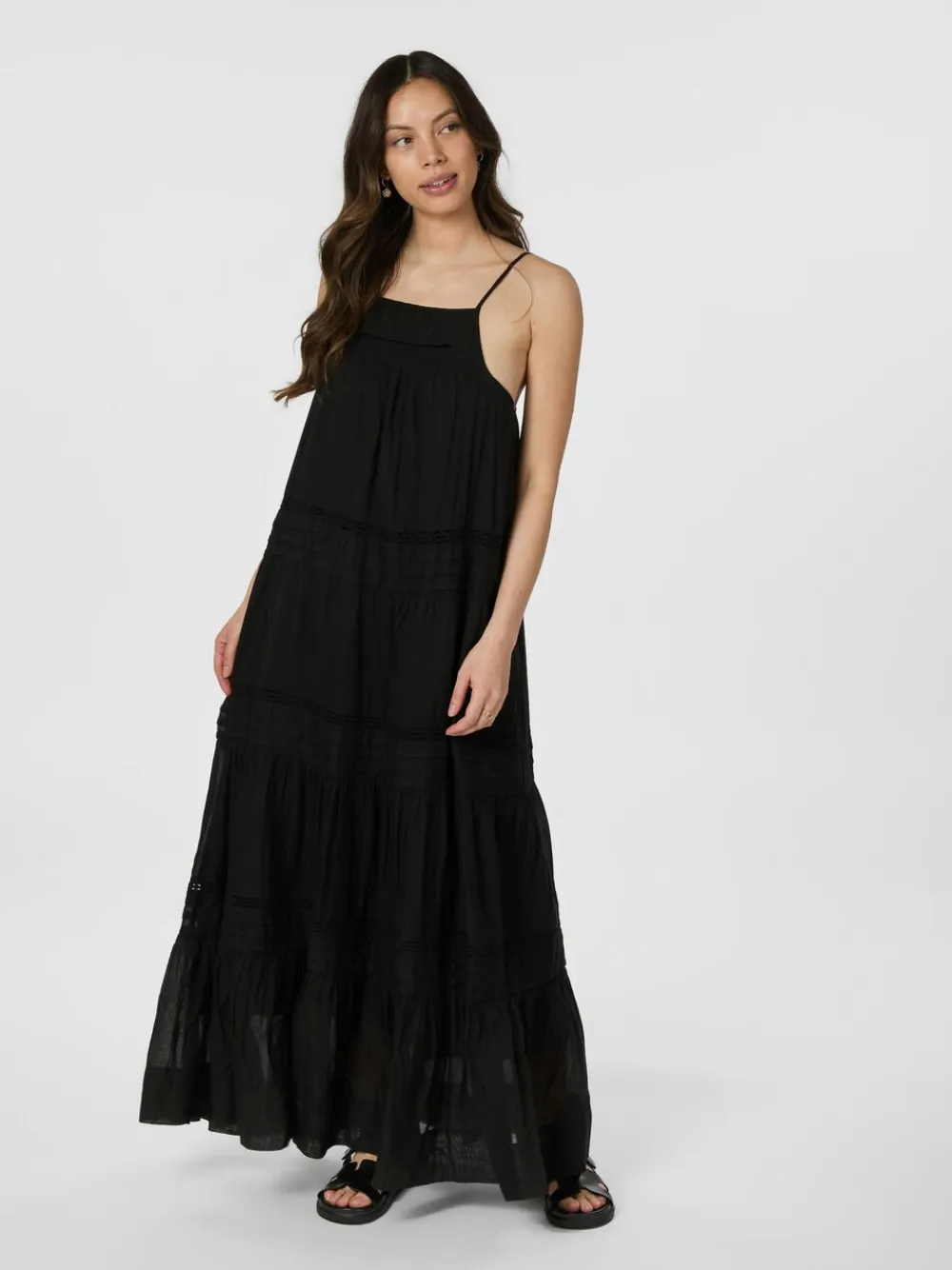 Neo Noir Martina S Voile Dress Black Discount