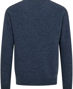 Magasin du Nord Collection Maryn 5 Rib strik sweater - 100% lammeuld RWS Dark indigo New