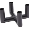 Uyuni MATRIX Candle Holder - 4'arm Mini Taper - Matte Black - 7,5