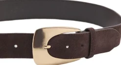 Dame MANGO Maxi buckle split suede belt