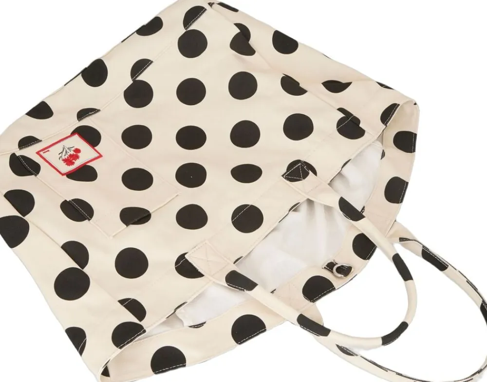 Becksöndergaard Maxi Polka Canvas Camila Bag Birch white New