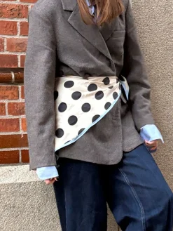 Becksöndergaard Maxi Polka Triangle Sia Scarf Birch white Online