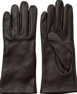 Magasin du Nord Collection Maya 1 LWG Leather Gloves Dark brown New