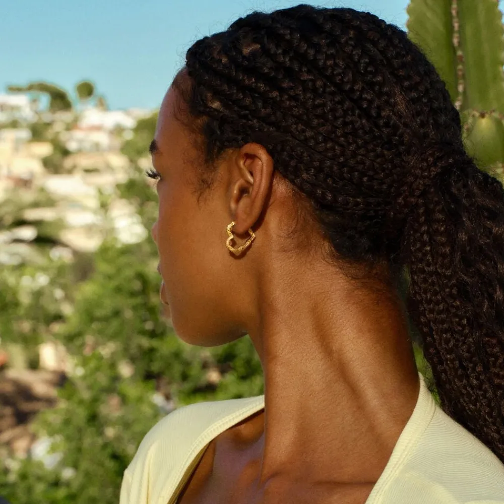 Dame Camille Brinch Jewellery Medium Heart Crush Hoops