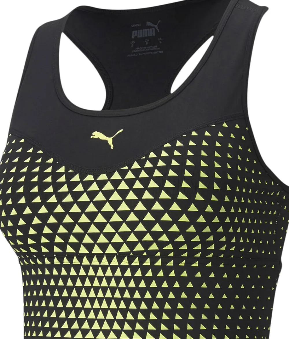 Dame Puma Medium Impact Graphic Long Line Sports bh