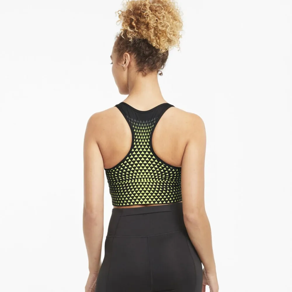 Dame Puma Medium Impact Graphic Long Line Sports bh