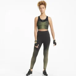 Dame Puma Medium Impact Graphic Long Line Sports bh