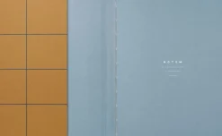 Notem Medium notesbog med syet ryg, Okker