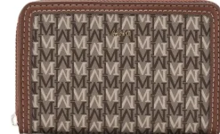 MANGO Medium wallet with logo print Medium brown New