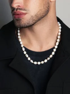 Nialaya Men's Baroque Necklace