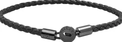Nialaya Men's Braided Lux Leather Bracelet
