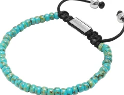 Men's Miyuki Beaded Bracelet with and Silver><noscript><img width=