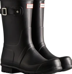 Hunter MENS ORIGINAL SHORT BOOT Black New