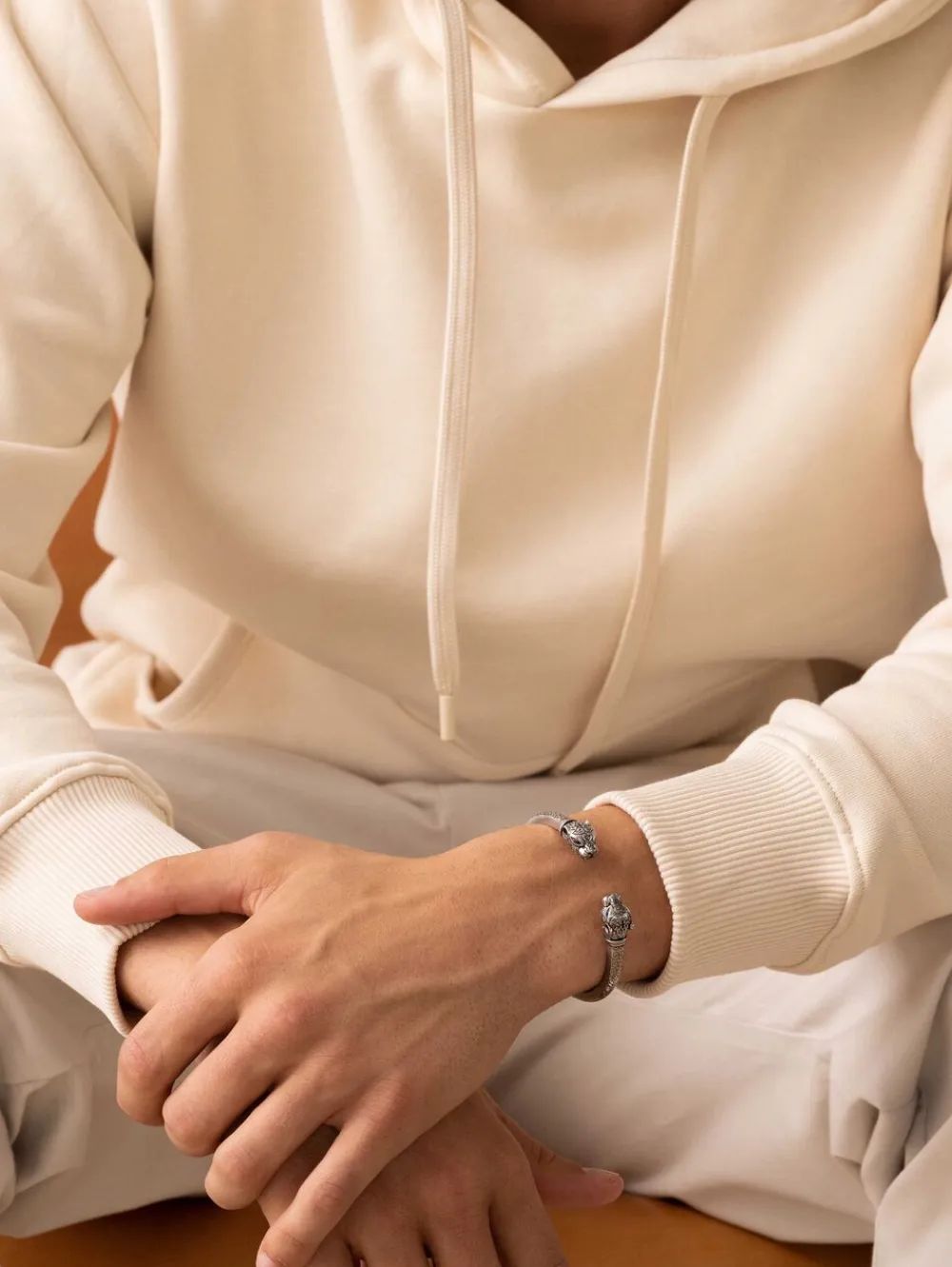 Men's Panther Bangle in>Nialaya Sale