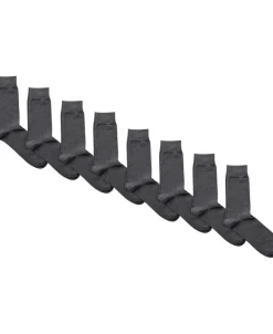 Magasin du Nord Collection Mens plain sock - 8 pk Grey Discount