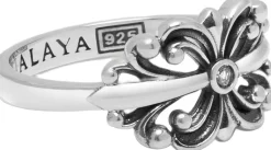 Men's Sterling Bloom Ring>Nialaya New