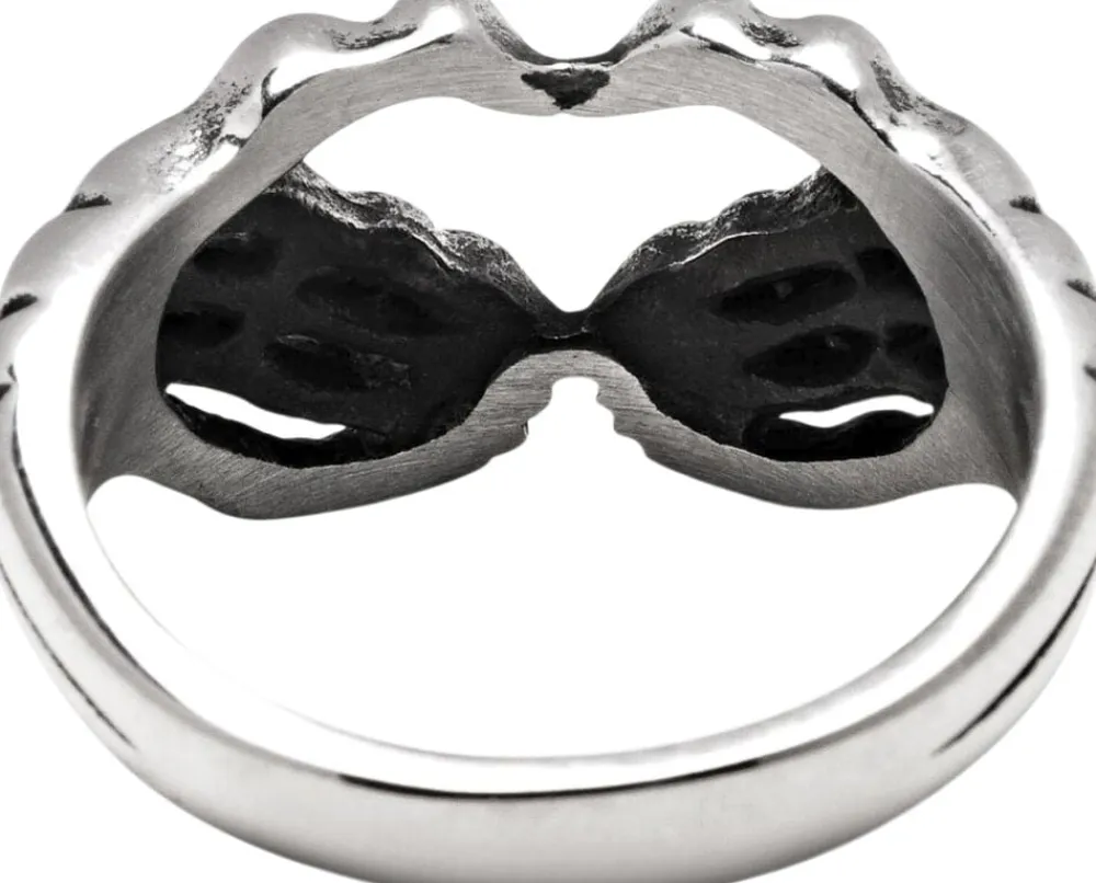 Nialaya Men's Vintage Skeleton Ring
