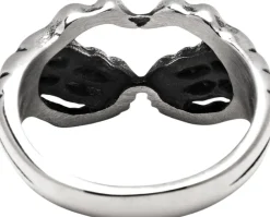 Nialaya Men's Vintage Skeleton Ring