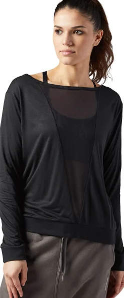 Reebok Mesh Longsleeve Tee Sort Outlet