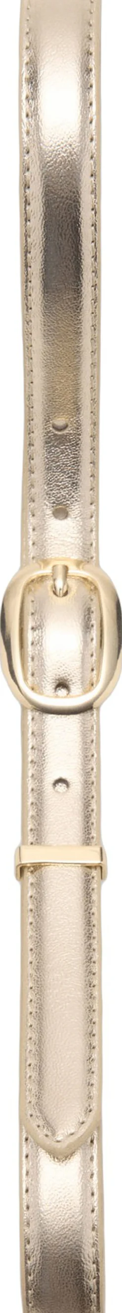 Dame MANGO Metallic belt with oval buckle