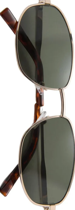 MANGO Metallic frame sunglasses Gold Discount