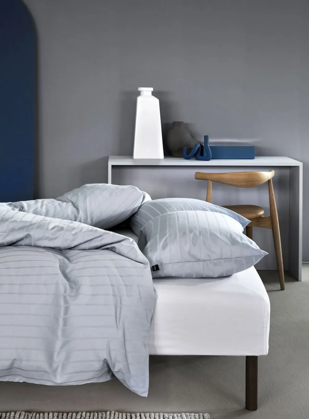 Høie Milano sengesæt dæmpet blå