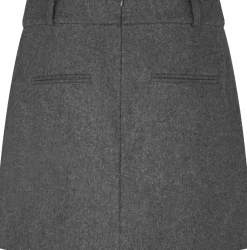Second Female Milea Mini Skirt Dark grey melange Sale