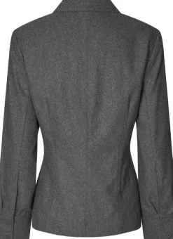 Second Female Milea Wrap Shirt Dark grey melange Sale