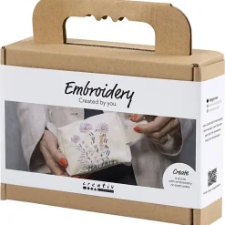 Creativ Company Mini DIY Kit Broderi, Makeup-taske Clearance