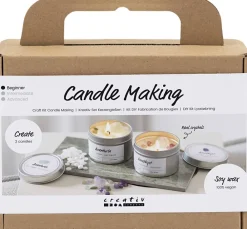 Creativ Company Mini DIY Kit Lysstøbning, Soyalys med aventurin og aventyst Outlet