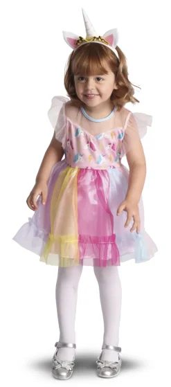 4-GIRLZ Mini enhjørning Kjole og hårbøjle str. 104 Best