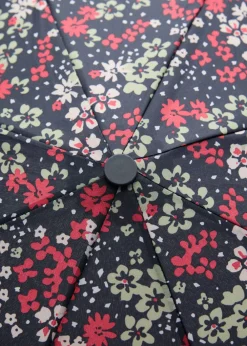 MANGO Mini flower-print umbrella Medium blue Outlet