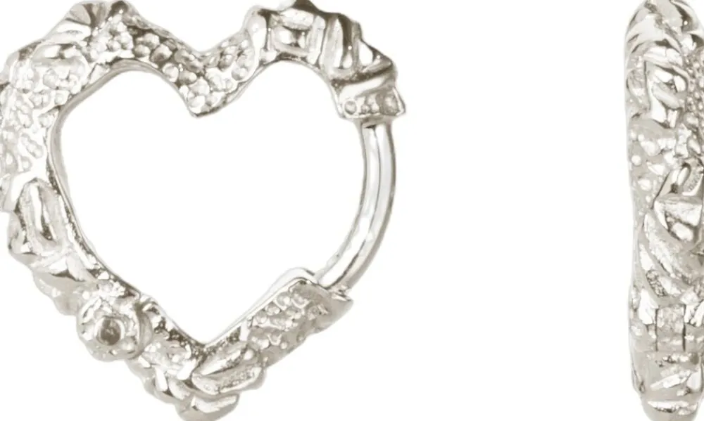 Mini Heart Crush Hoops>Camille Brinch Jewellery Sale