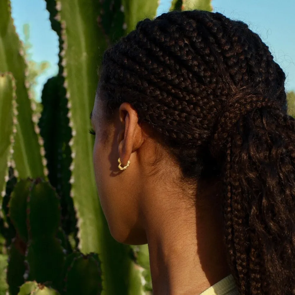 Dame Camille Brinch Jewellery Mini Heart Crush Hoops